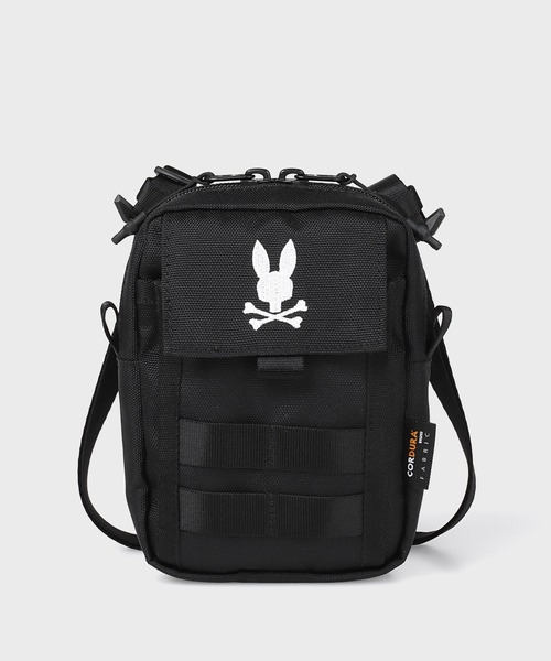 Psycho Bunny(サイコバニー)の「CORDURA fabric ミニショルダーバッグ(ショルダーバッグ・メンズ・ブラック・FREE)」の3枚目の写真