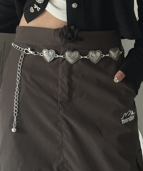 【新品・未使用】thevirginsチェーンベルト シルバー　ハートチェーン Lハートチェーンベルト｜WEGO（ウィゴー） – WEGO ONLINE STORE