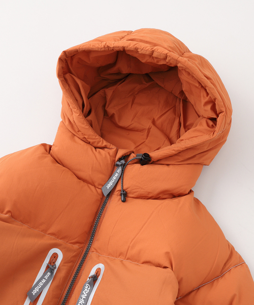and wander（アンドワンダー）の「GRAMICCI × and wander Down Jacket GUJ4-F3000-M（ダウンジャケット/コート・メンズ・オレンジ/ブラック・MEDIUM/LARGE）」の4枚目の写真