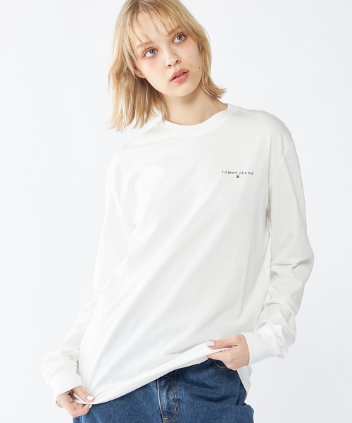 スリムライナーチェストロングスリーブTシャツ（Tシャツ/カットソー）｜TOMMY JEANS（トミー ジーンズ）