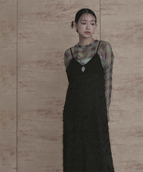 miette(ミエット)の「バックリボンフリンジワンピース(ワンピース・レディース・アイボリー/ブラック・FREE)」の16枚目の写真