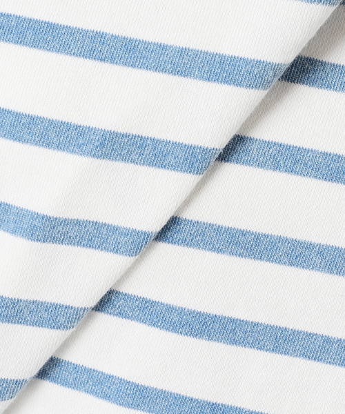 OUTDOOR PRODUCTS（アウトドアプロダクツ）の「VINTAGE LIKE ボーダー ボートネックロンT（Tシャツ/カットソー・レディース・ピンク/グリーン/ブルー系その他/ブラック・FREE）」の13枚目の写真