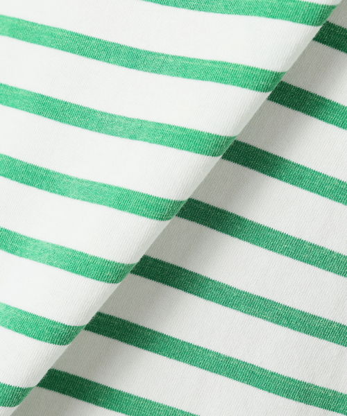 OUTDOOR PRODUCTS（アウトドアプロダクツ）の「VINTAGE LIKE ボーダー ボートネックロンT（Tシャツ/カットソー・レディース・ピンク/グリーン/ブルー系その他/ブラック・FREE）」の15枚目の写真