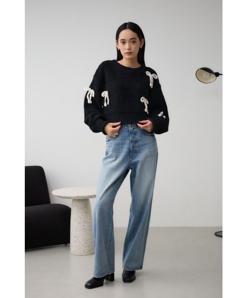 リボンモチーフニット(ニット/セーター)|AZUL BY MOUSSY(アズール リボンモチーフニット(ニット/セーター)|AZUL BY MOUSSY(アズール