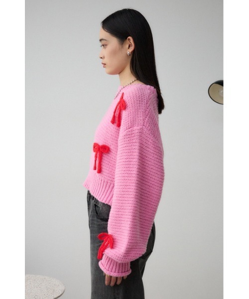 リボンモチーフニット（ニット/セーター）｜AZUL BY MOUSSY（アズール
