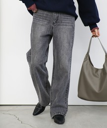 select MOCA | ハイウエストストレートデニムパンツ(デニムパンツ)