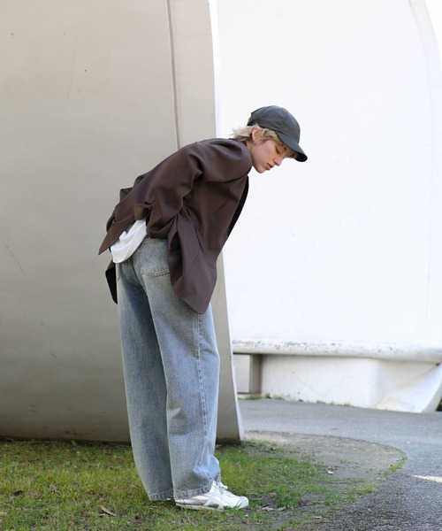 select MOCA（セレクトモカ）の「ハイウエストストレートデニムパンツ（デニムパンツ・レディース・ブラック/インディゴブルー/ライトインディゴブルー・MEDIUM/LARGE/SMALL）」の13枚目の写真