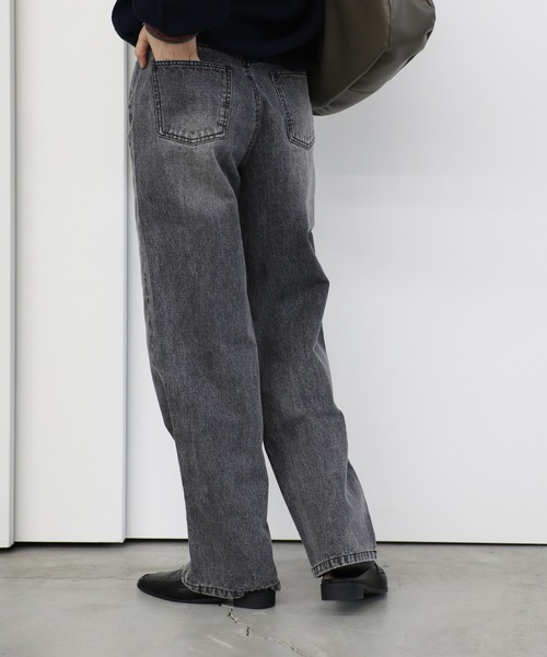 select MOCA（セレクトモカ）の「ハイウエストストレートデニムパンツ（デニムパンツ・レディース・ブラック/インディゴブルー/ライトインディゴブルー・MEDIUM/LARGE/SMALL）」の21枚目の写真