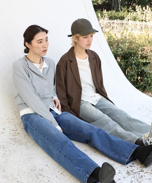 select MOCA（セレクトモカ）の「ハイウエストストレートデニムパンツ（デニムパンツ・レディース・ブラック/インディゴブルー/ライトインディゴブルー・MEDIUM/LARGE/SMALL）」の18枚目の写真