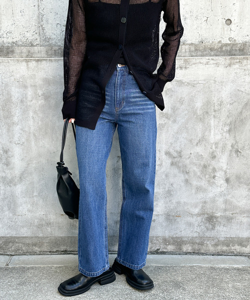 ハイウエストストレートデニムパンツ（デニムパンツ）｜select MOCA