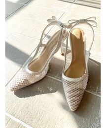 RESEXXY | リボンポイントシアーミュール(パンプス)