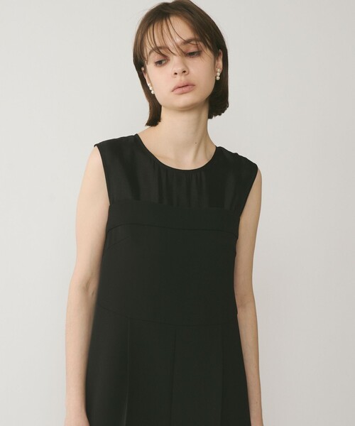 GRACE CONTINENTAL（グレースコンチネンタル）の「オーガン切替サロペ（つなぎ/オールインワン・レディース・ブラック/グレー・36/38）」の3枚目の写真