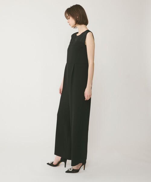 GRACE CONTINENTAL（グレースコンチネンタル）の「オーガン切替サロペ（つなぎ/オールインワン・レディース・ブラック/グレー・36/38）」の4枚目の写真