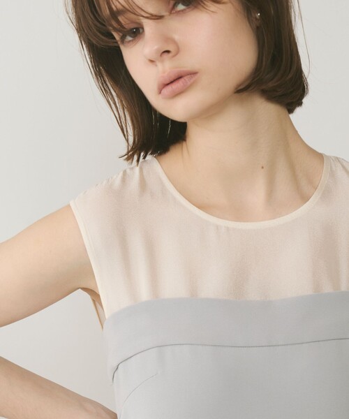 GRACE CONTINENTAL（グレースコンチネンタル）の「オーガン切替サロペ（つなぎ/オールインワン・レディース・ブラック/グレー・36/38）」の11枚目の写真