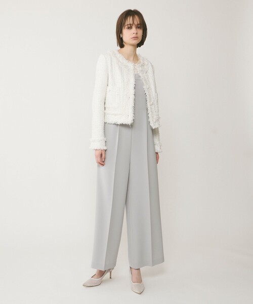 GRACE CONTINENTAL（グレースコンチネンタル）の「オーガン切替サロペ（つなぎ/オールインワン・レディース・ブラック/グレー・36/38）」の12枚目の写真