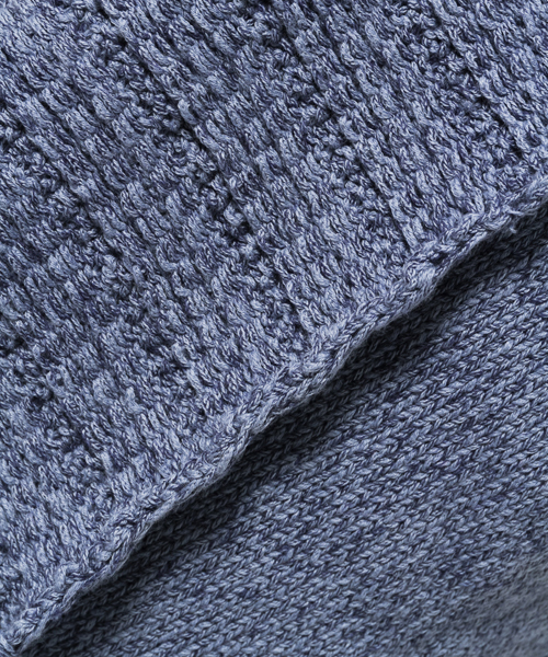 navasana（ナバアサナ）の「navasanaリリーヤーンフリンジニットカーディガン/709-NSD-N161-KN034（カーディガン/ボレロ・レディース・グレー/ブルー・FREE）」の9枚目の写真