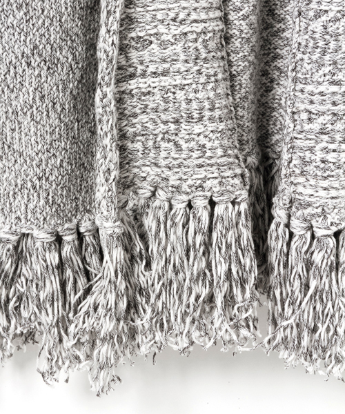 navasana（ナバアサナ）の「navasanaリリーヤーンフリンジニットカーディガン/709-NSD-N161-KN034（カーディガン/ボレロ・レディース・グレー/ブルー・FREE）」の4枚目の写真