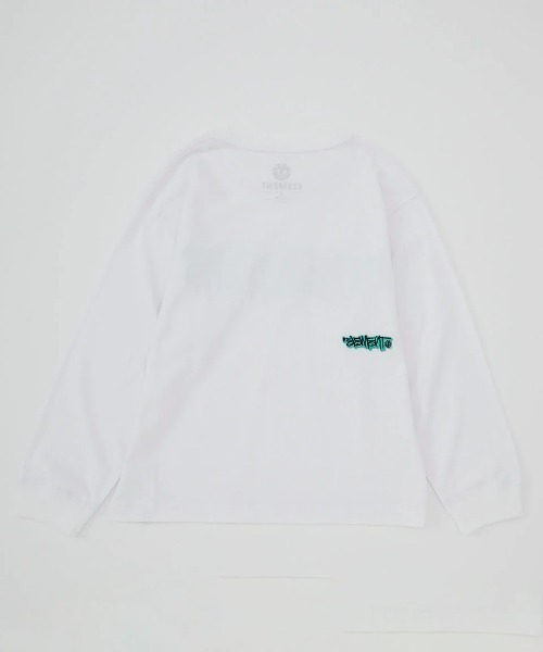 ELEMENT（エレメント）の「ELEMENT キッズ TAG LS YOUTH ロンＴ/エレメントキッズロゴ長袖ロンT（Tシャツ/カットソー・キッズ・ブラック/ホワイト/グリーン系その他・SMALL/MEDIUM/LARGE/X-LARGE）」の5枚目の写真