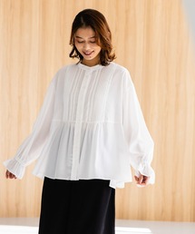 studio CLIP | しわになりにくい柔らか華やぎブラウス[プラスサイズあり]《オケージョン2025》(シャツ/ブラウス)