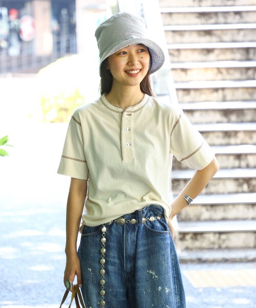 セール】【別注】Healthknit / 70s ヘンリーネック ショート