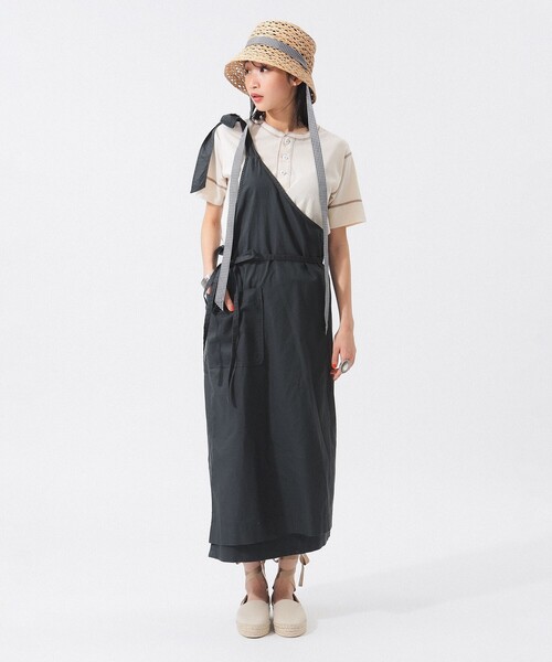 Healthknit(ヘルスニット)の「【別注】Healthknit / 70s ヘンリーネック ショートスリーブ(Tシャツ/カットソー・レディース・ブルー/レッド/ベージュ・ONE SIZE)」の6枚目の写真