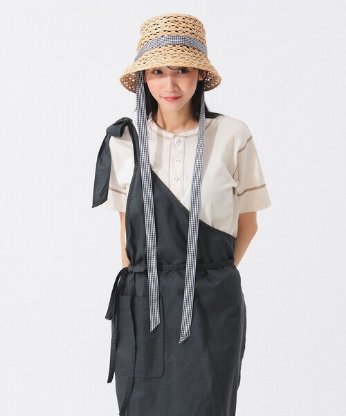 Healthknit(ヘルスニット)の「【別注】Healthknit / 70s ヘンリーネック ショートスリーブ(Tシャツ/カットソー・レディース・ブルー/レッド/ベージュ・ONE SIZE)」の11枚目の写真
