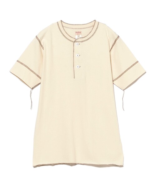 AURALEE/ヘンリーネックショートスリーブ セール】【別注】Healthknit / 70s ヘンリーネック ショート
