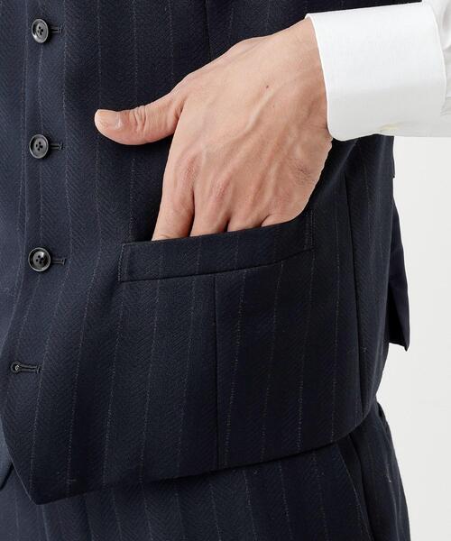 TAKEO KIKUCHI(タケオキクチ)の「【THE FLAGSHIP】矢絣 ストライプ べスト(スーツベスト・メンズ・グレー系その他3/ネイビー系2・02/04/03)」の17枚目の写真