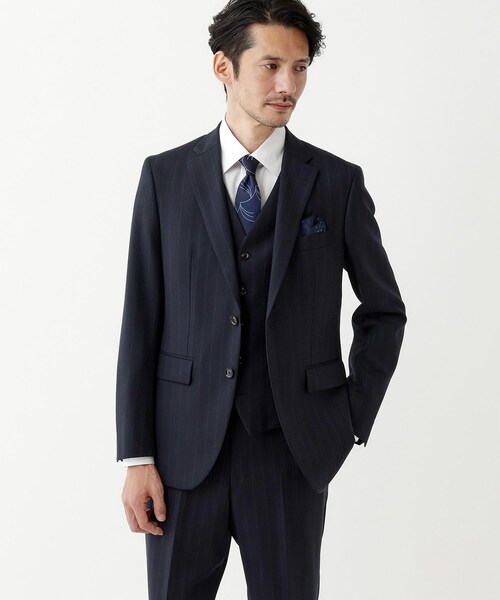 TAKEO KIKUCHI(タケオキクチ)の「【THE FLAGSHIP】矢絣 ストライプ べスト(スーツベスト・メンズ・グレー系その他3/ネイビー系2・02/04/03)」の21枚目の写真
