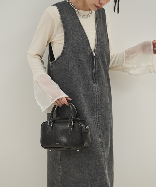 Shelly island（シェリーアイランド）の「フロントZIPデニムジャンスカ（デニムスカート・レディース・ブラック/ブルー・FREE）」の17枚目の写真