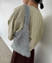 【ZOZO限定】Glitter knit mini bag / ラメニット ミニバッグ
