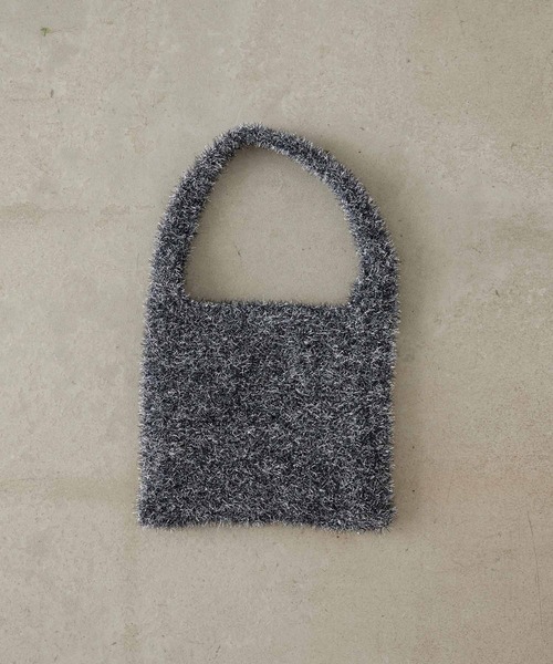EFOLE（エフォル）の「【ZOZO限定】Glitter knit mini bag / ラメニット ミニバッグ（ショルダーバッグ・レディース・ブラック/シルバー/ピンク・FREE）」の12枚目の写真