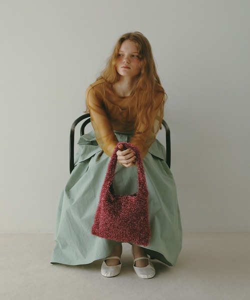 EFOLE（エフォル）の「【ZOZO限定】Glitter knit mini bag / ラメニット ミニバッグ（ショルダーバッグ・レディース・ブラック/シルバー/ピンク・FREE）」の14枚目の写真