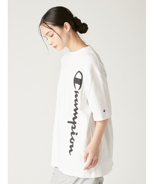 セール】【Champion】ピグメントロゴビッグTシャツ（Tシャツ