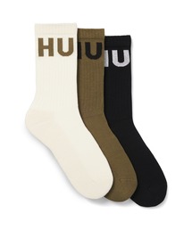 HUGO（ヒューゴ）の「ショートリブソックス3足セット ロゴ（ソックス/靴下）」