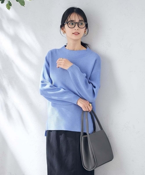 a.v.v（アーヴェヴェ）の「ソフトフェイクレザートート（トートバッグ・レディース・アイボリー/チャコールグレー・38）」の6枚目の写真