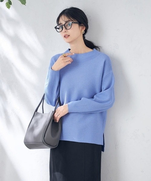 a.v.v（アーヴェヴェ）の「ソフトフェイクレザートート（トートバッグ・レディース・アイボリー/チャコールグレー・38）」の7枚目の写真