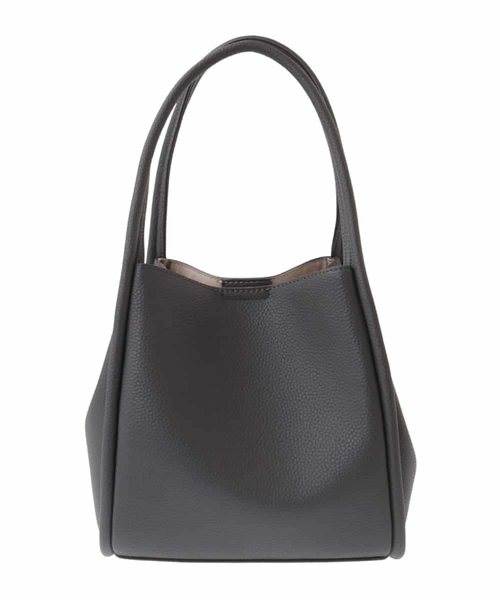 a.v.v（アーヴェヴェ）の「ソフトフェイクレザートート（トートバッグ・レディース・アイボリー/チャコールグレー・38）」の13枚目の写真