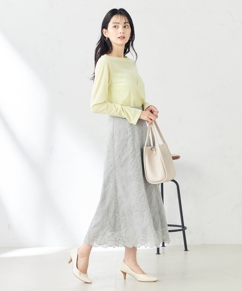 a.v.v（アーヴェヴェ）の「ソフトフェイクレザートート（トートバッグ・レディース・アイボリー/チャコールグレー・38）」の22枚目の写真