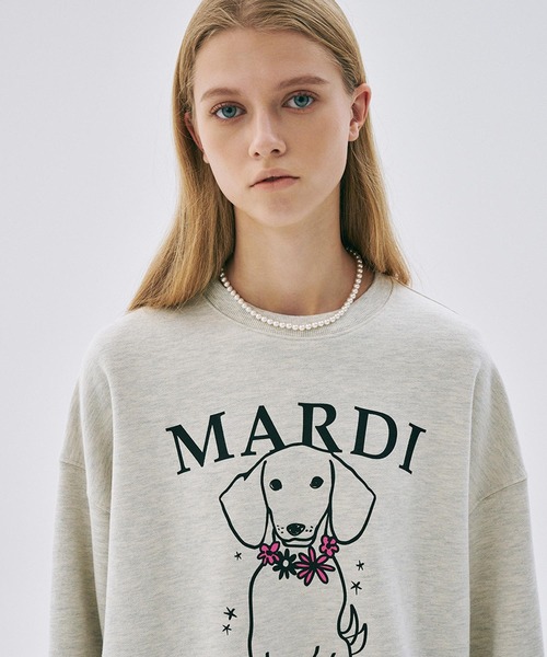 SWEATSHIRT SWING THE TAIL DDANJI FLOWER NECKLACE（スウェット