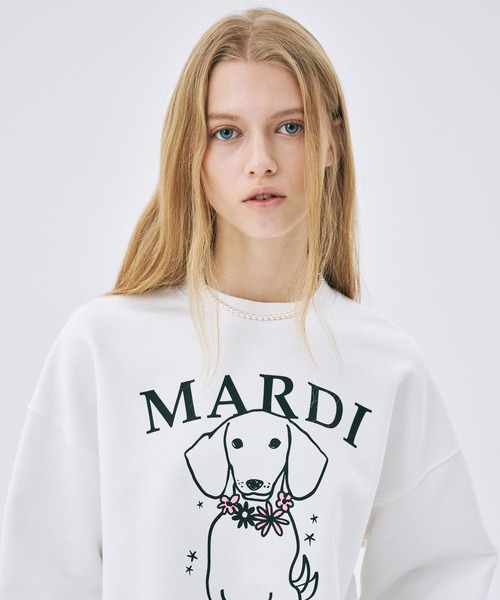 SWEATSHIRT SWING THE TAIL DDANJI FLOWER NECKLACE（スウェット