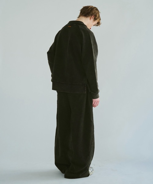 sunfade super wide baggy sweat pants / サンフェード加工スーパー