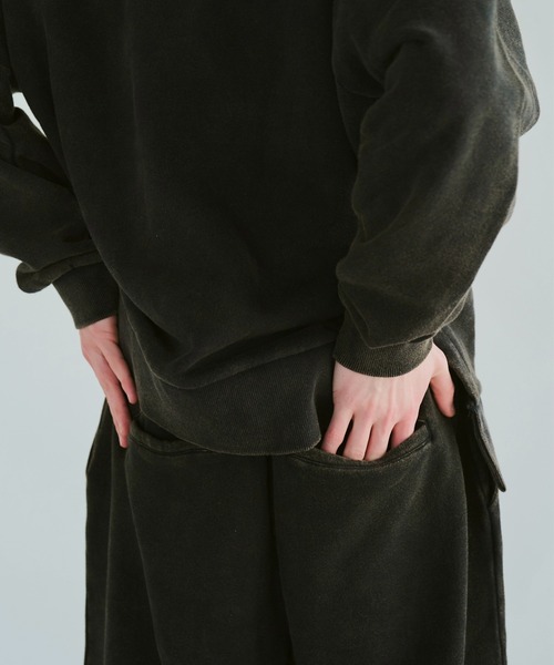 sunfade super wide baggy sweat pants / サンフェード加工