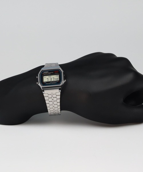 CASIO(カシオ)の「CASIO Collection / A159WA-N1JH(デジタル腕時計・メンズ・ブラック×シルバー・FREE)」の7枚目の写真