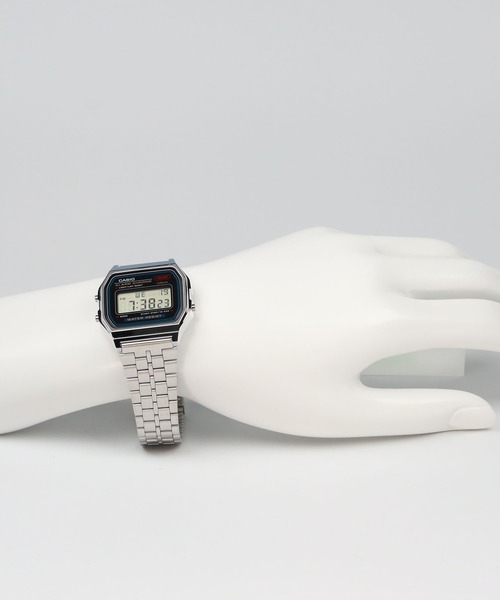 CASIO(カシオ)の「CASIO Collection / A159WA-N1JH(デジタル腕時計・メンズ・ブラック×シルバー・FREE)」の6枚目の写真
