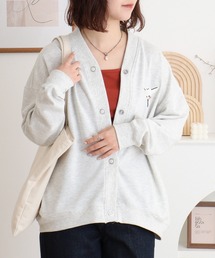 シマエナガ刺繍カーデガン