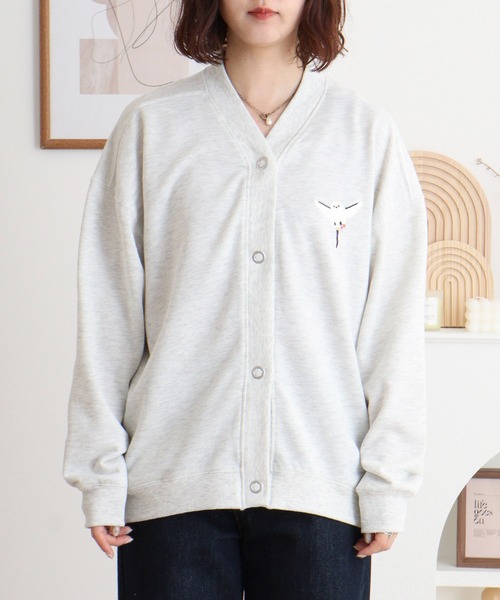 Quelle Chance(ケルシャンス)の「シマエナガ刺繍カーデガン(カーディガン/ボレロ・レディース・グレー/ネイビー/チャコール・M)」の22枚目の写真