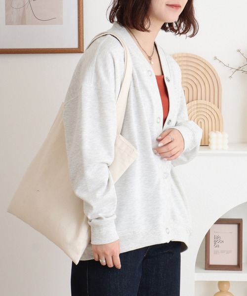 Quelle Chance(ケルシャンス)の「シマエナガ刺繍カーデガン(カーディガン/ボレロ・レディース・グレー/ネイビー/チャコール・M)」の7枚目の写真