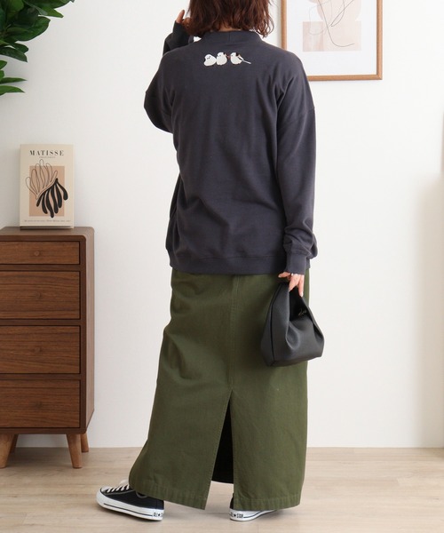 Quelle Chance(ケルシャンス)の「シマエナガ刺繍カーデガン(カーディガン/ボレロ・レディース・グレー/ネイビー/チャコール・M)」の15枚目の写真