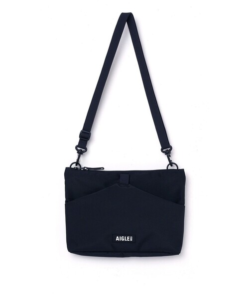 AIGLE（エーグル）の「撥水 サコッシュ ショルダーバッグ（ショルダーバッグ・レディース・ブラック/モスグリーン・FREE）」の5枚目の写真